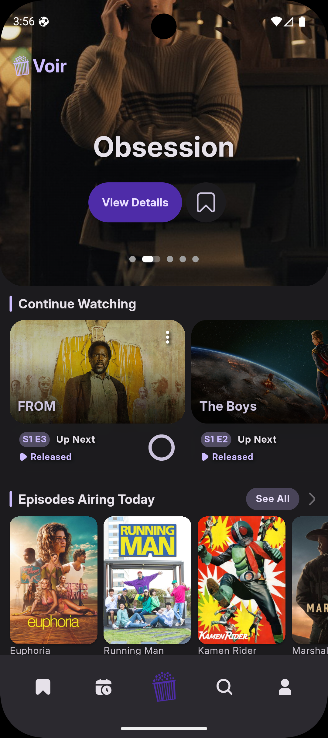 Main Screen Top